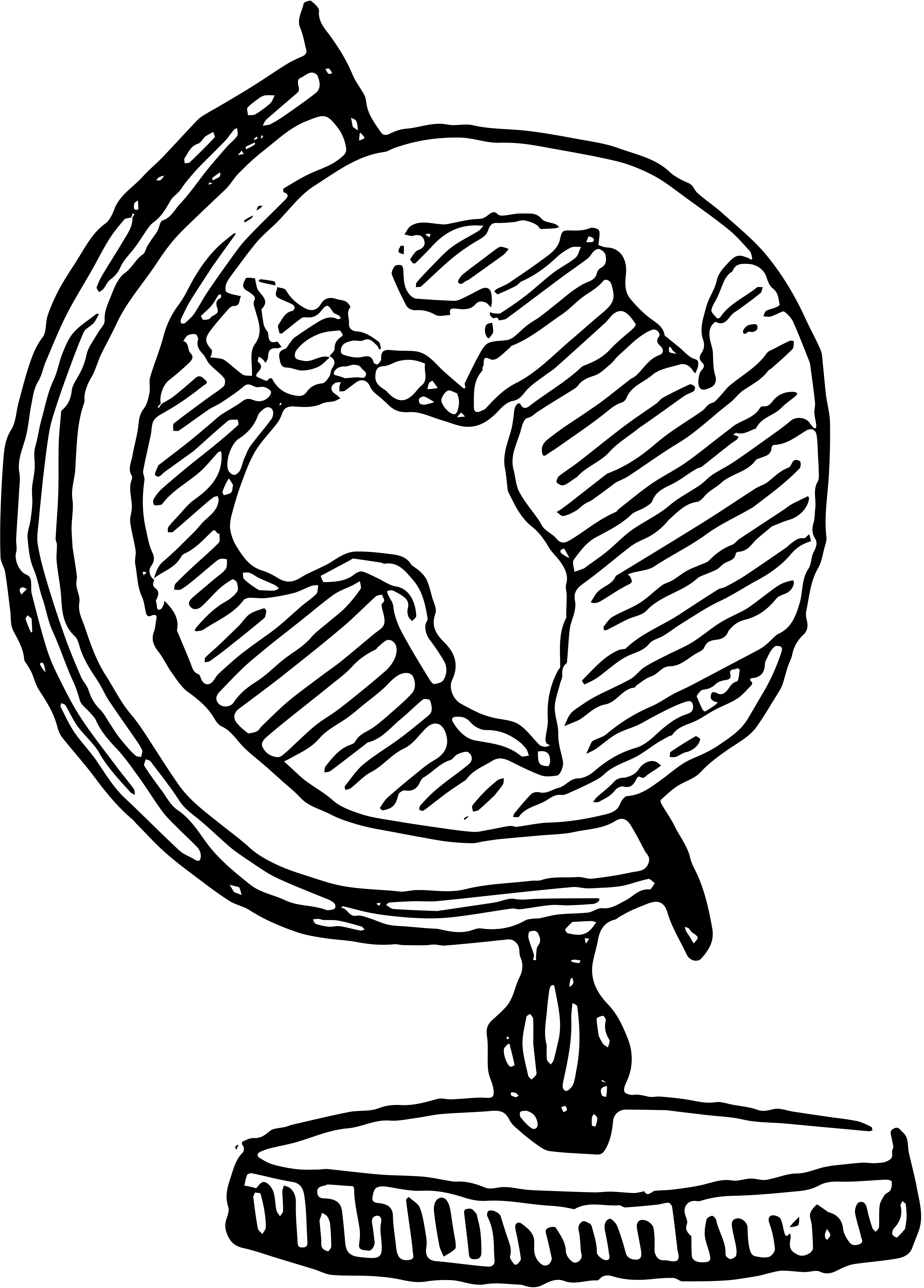 Globe drawing